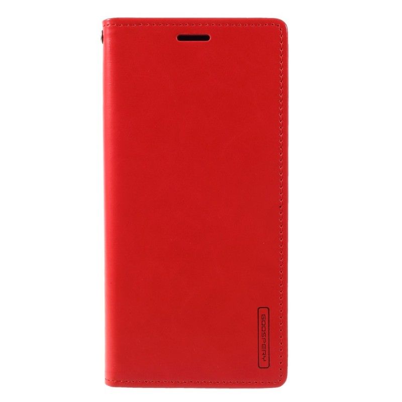 Folio Deksel Samsung Galaxy A9 Rød Skinneffekt Kvikksølv