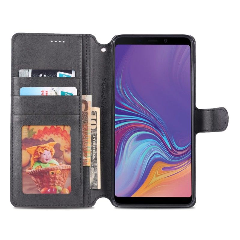 Folio Deksel Samsung Galaxy A9 Svart Retro Azns