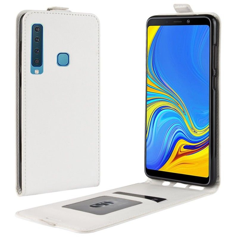 Folio Deksel Samsung Galaxy A9 Svart Sammenleggbar Skinneffekt Beskyttelse