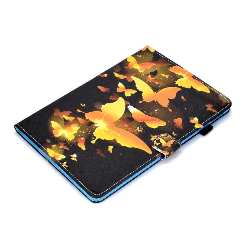 Folio Deksel iPad Air 10.9" (2020) Gule Sommerfugler