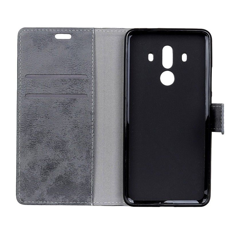 Folio Deksel for Huawei Mate 10 Pro Brun Vintage Skinneffekt