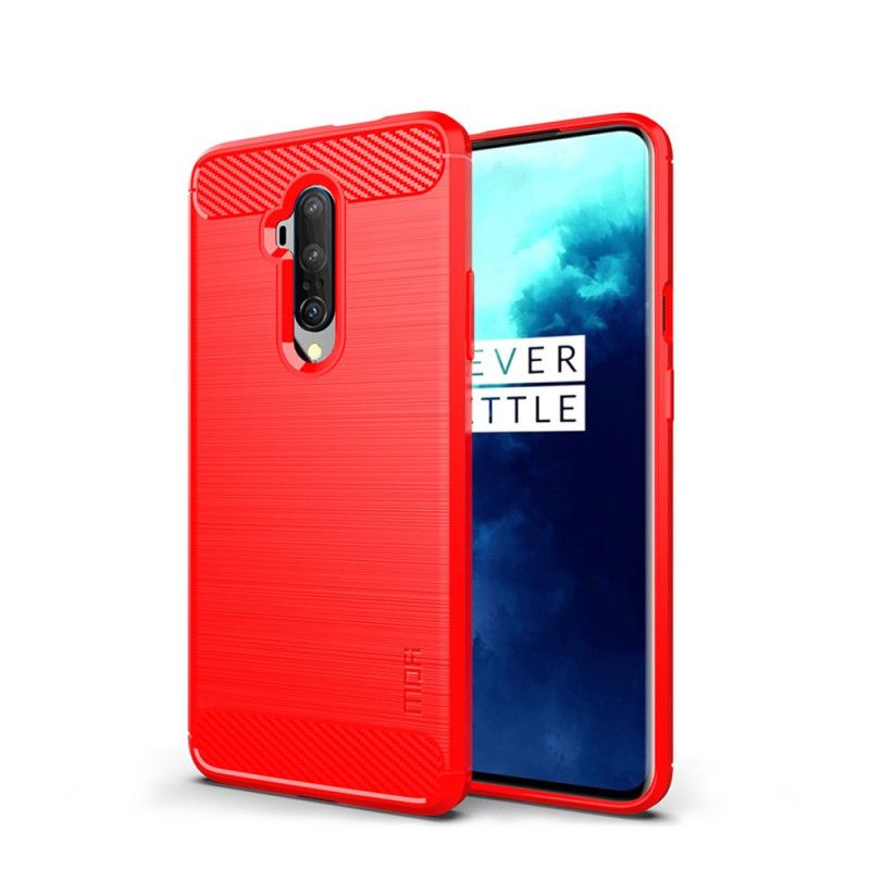 Deksel for OnePlus 7T Pro Svart Mofi Børstet Karbonfiber