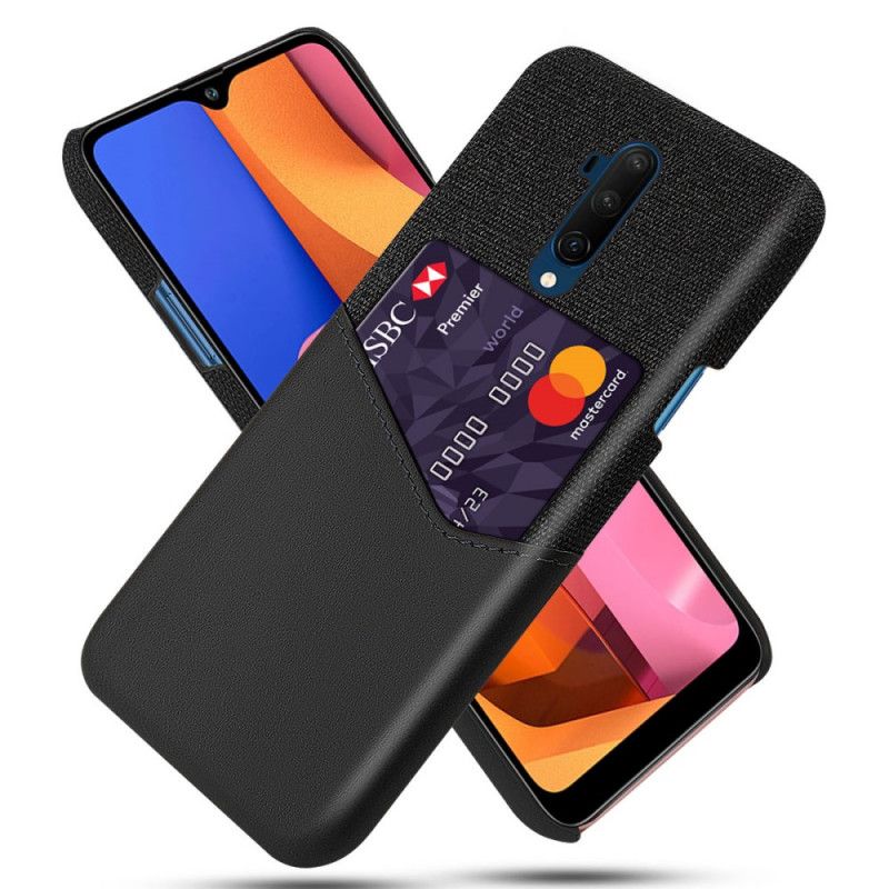 Deksel OnePlus 7T Pro Svart Ksq Kortholder