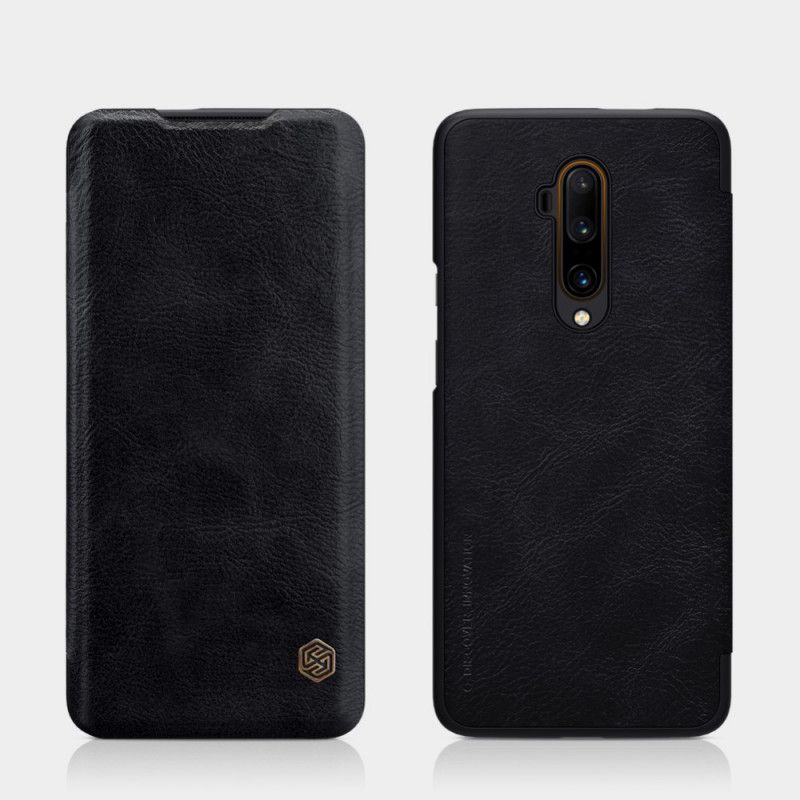 Folio Deksel for OnePlus 7T Pro Rød Nillkin Qin-Serien