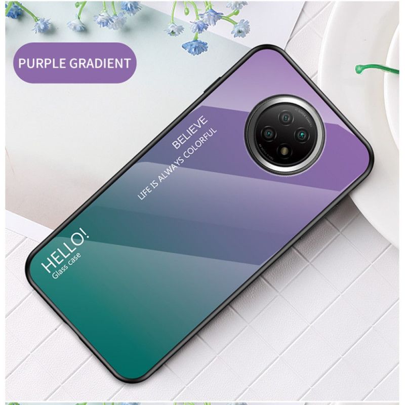 Deksel for Xiaomi Redmi Note 9 5G / Note 9T 5G Svart Hei Herdet Glass