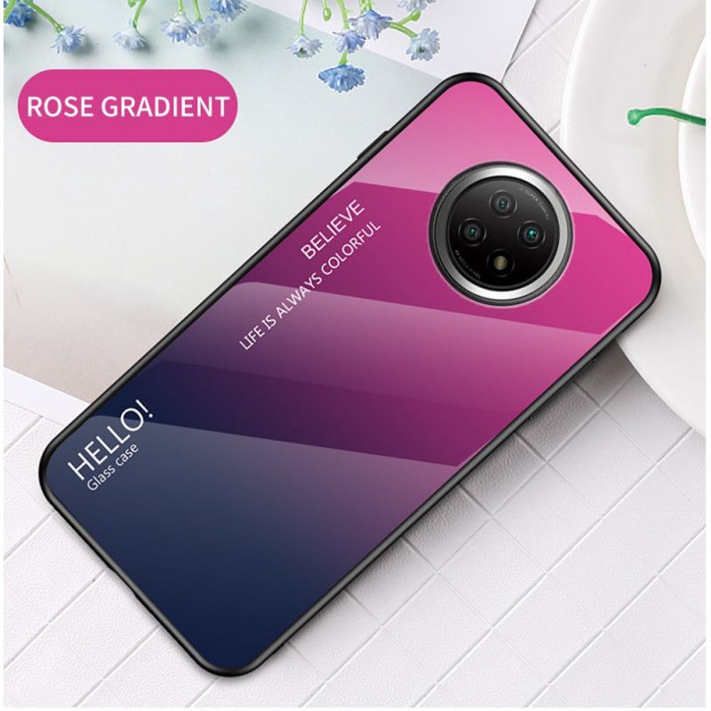 Deksel for Xiaomi Redmi Note 9 5G / Note 9T 5G Svart Hei Herdet Glass