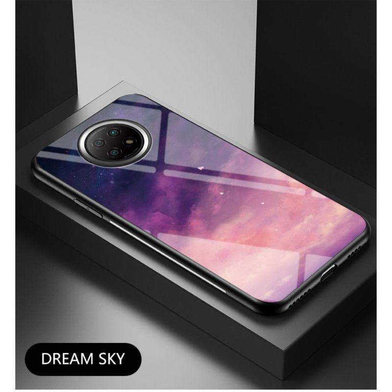 Deksel Xiaomi Redmi Note 9 5G / Note 9T 5G Svart Stjernehimmel Herdet Glass