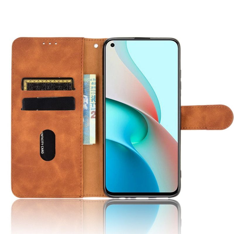 Folio Deksel for Xiaomi Redmi Note 9 5G / Note 9T 5G Svart Hudkontakt