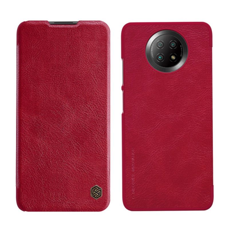 Folio Deksel for Xiaomi Redmi Note 9 5G / Note 9T 5G Svart Nillkin Qin-Serien