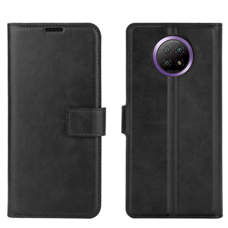 Folio Deksel Xiaomi Redmi Note 9 5G / Note 9T 5G Svart Ekstrem Slank Skinneffekt