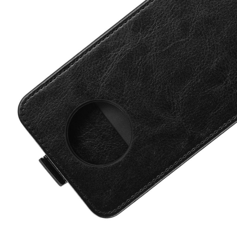 Folio Deksel Xiaomi Redmi Note 9 5G / Note 9T 5G Svart Skinneffekt Med Loddrett Klaff