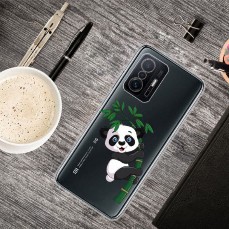 Deksel Xiaomi Mi 11t / 11t Pro Sømløs Panda På Bambus