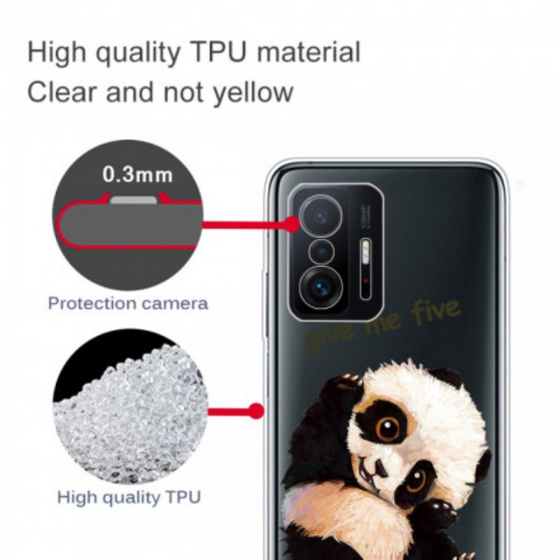 Deksel Xiaomi Mi 11t / 11t Pro Transparent Panda Gi Meg Fem