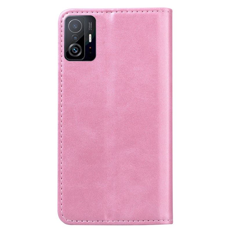 Folio Deksel Til Xiaomi Mi 11t / 11t Pro Bi-tekstur Business Leather Effect