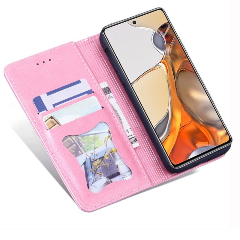 Folio Deksel Til Xiaomi Mi 11t / 11t Pro Bi-tekstur Business Leather Effect