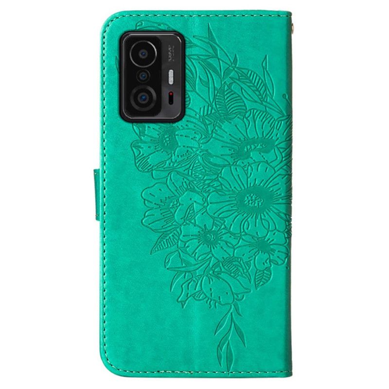 Folio Deksel Xiaomi Mi 11t / 11t Pro Butterfly Design Beskyttelse Deksel