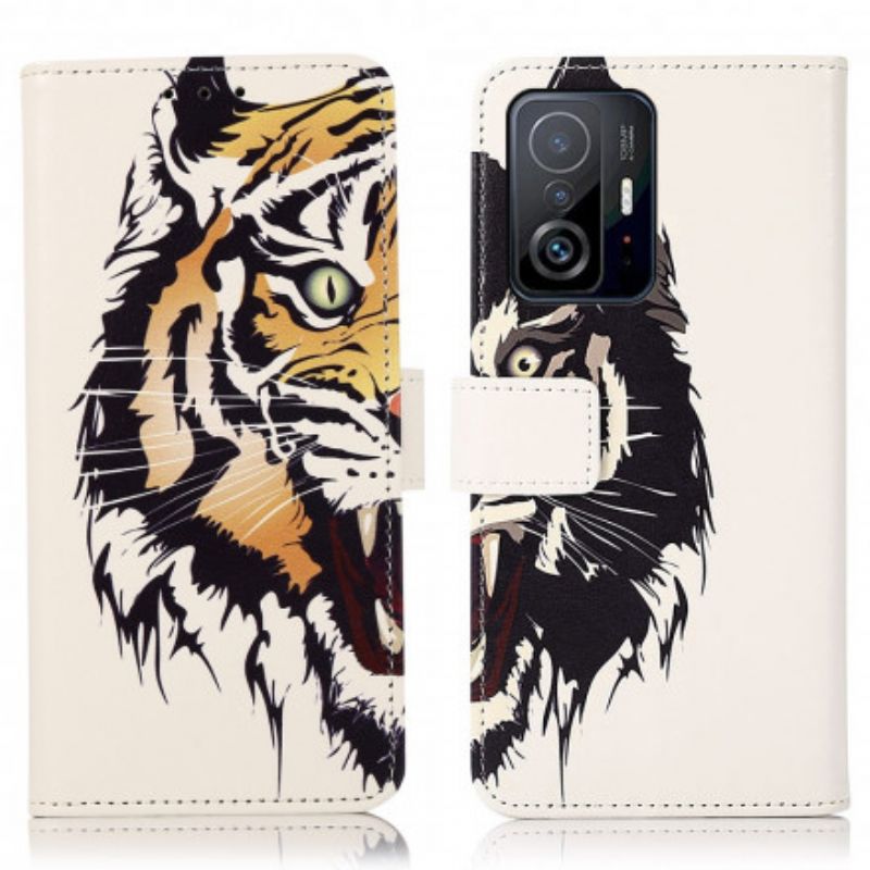 Folio Deksel Xiaomi Mi 11t / 11t Pro Fierce Tiger