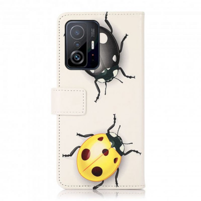 Folio Deksel Xiaomi Mi 11t / 11t Pro Ladybugs Beskyttelse Deksel