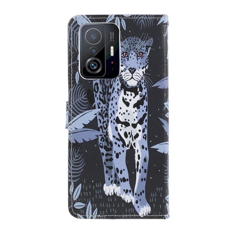 Folio Deksel Xiaomi Mi 11t / 11t Pro Leopard Strappy