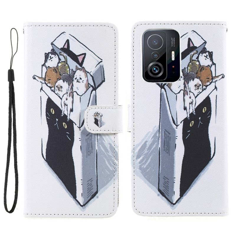 Folio Deksel Xiaomi Mi 11t / 11t Pro Levering Thong Cats