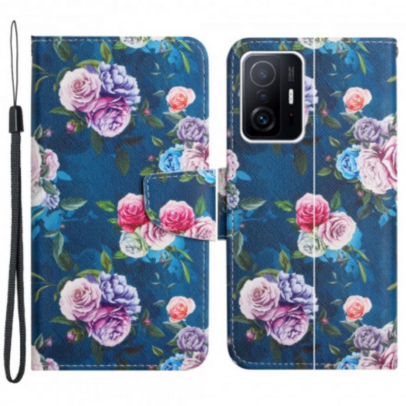 Folio Deksel Xiaomi Mi 11t / 11t Pro Liberty Royal Flowers Beskyttelse Deksel