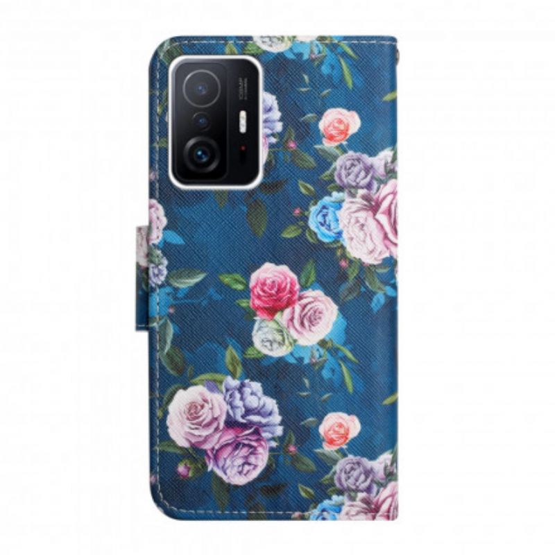 Folio Deksel Xiaomi Mi 11t / 11t Pro Liberty Royal Flowers Beskyttelse Deksel