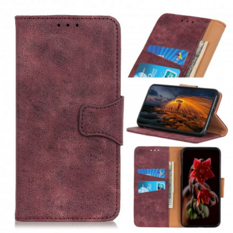 Folio Deksel Xiaomi Mi 11t / 11t Pro Vintage Split Leather Beskyttelse Deksel