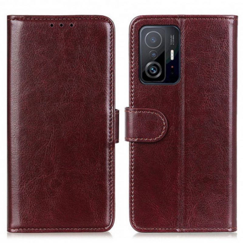 Lærdeksel Folio Deksel Xiaomi Mi 11t / 11t Pro Faux Leather Finesse