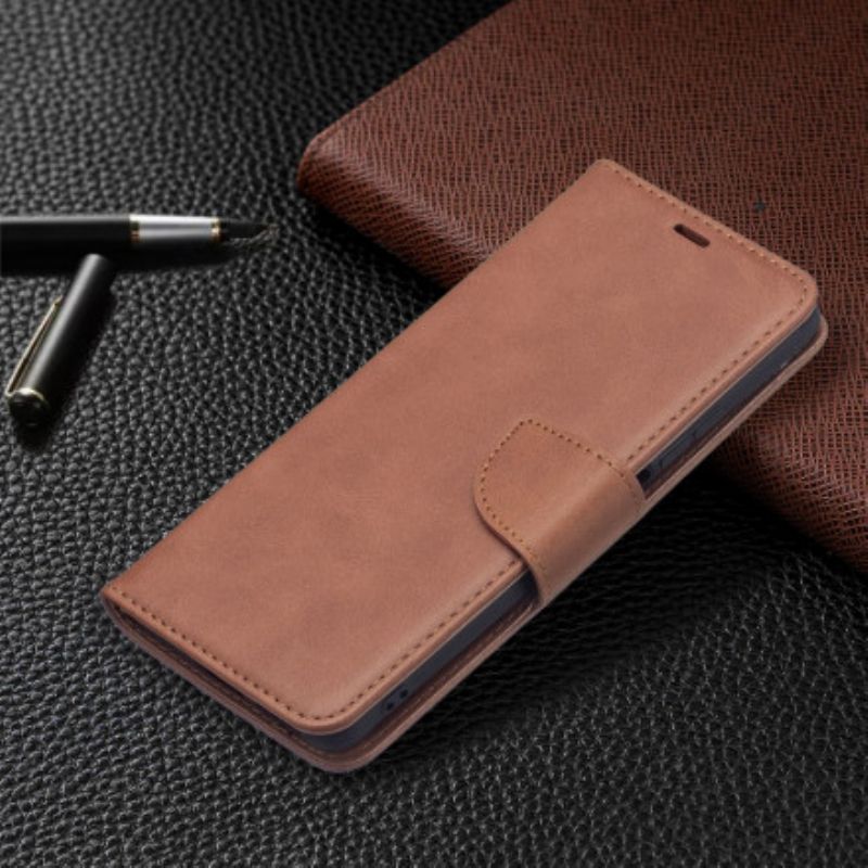 Lærdeksel Folio Deksel Xiaomi Mi 11t / 11t Pro Mobildeksel Smooth Flap Oblique