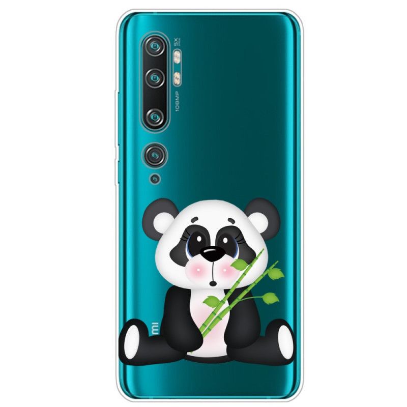 Deksel Xiaomi Mi Note 10 / 10 Pro Mobildeksel Gjennomsiktig Trist Panda