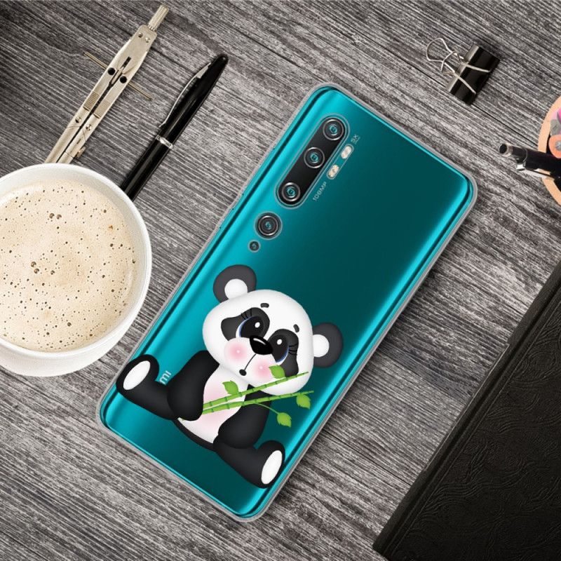 Deksel Xiaomi Mi Note 10 / 10 Pro Mobildeksel Gjennomsiktig Trist Panda