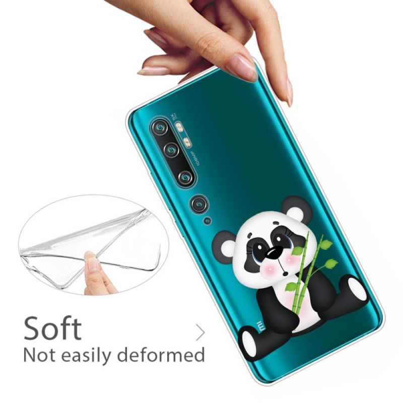 Deksel Xiaomi Mi Note 10 / 10 Pro Mobildeksel Gjennomsiktig Trist Panda