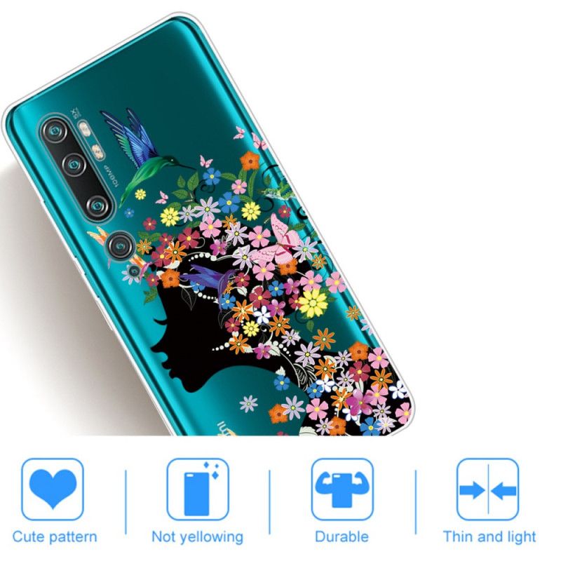 Deksel Xiaomi Mi Note 10 / 10 Pro Mobildeksel Pent Blomsterhode