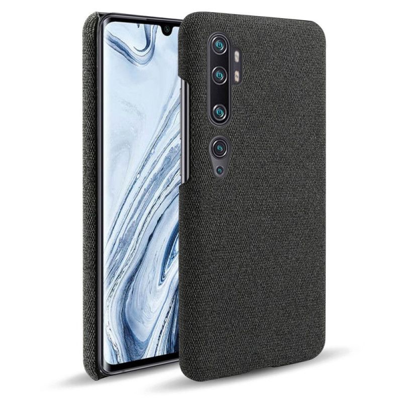 Deksel Xiaomi Mi Note 10 / 10 Pro Svart Mobildeksel Ksq Stofftekstur