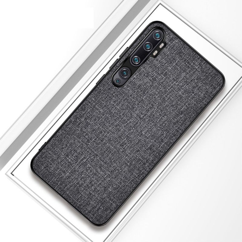 Deksel Xiaomi Mi Note 10 / 10 Pro Svart Stofftekstur