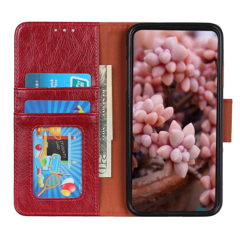 Folio Deksel for Xiaomi Mi Note 10 / 10 Pro Svart Delt Nappaskinn