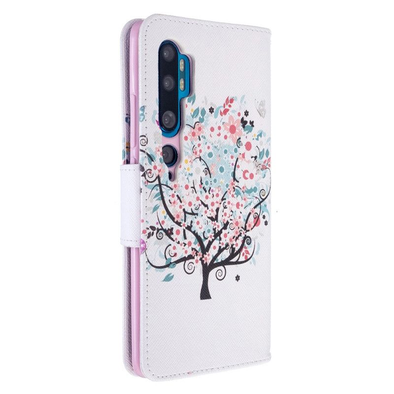 Folio Deksel Xiaomi Mi Note 10 / 10 Pro Blomstret Tre