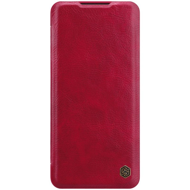 Folio Deksel Xiaomi Mi Note 10 / 10 Pro Rød Nillkin Qin-Serien