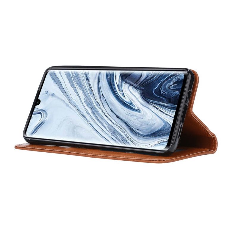 Folio Deksel Xiaomi Mi Note 10 / 10 Pro Svart Kortholder I Imitert Skinn