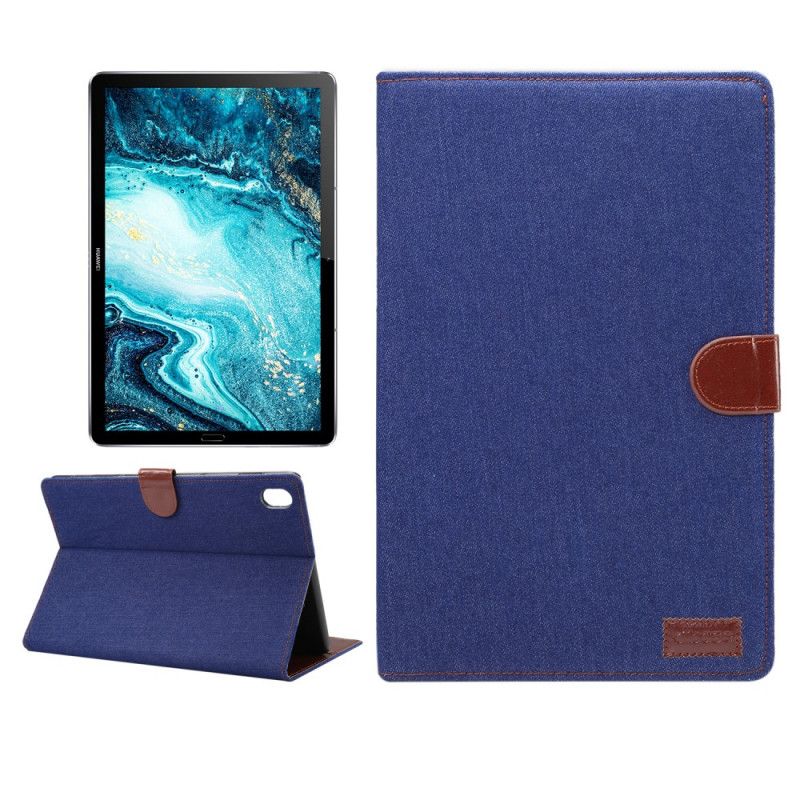 Folio Deksel Huawei MediaPad M6 10.8'' Svart Jeans