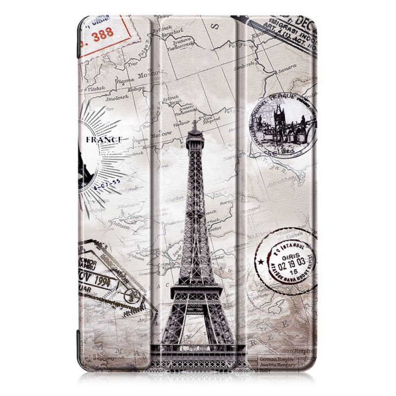 Smart Koffert Huawei MediaPad M6 10.8'' Forsterket Retro Eiffeltårnet
