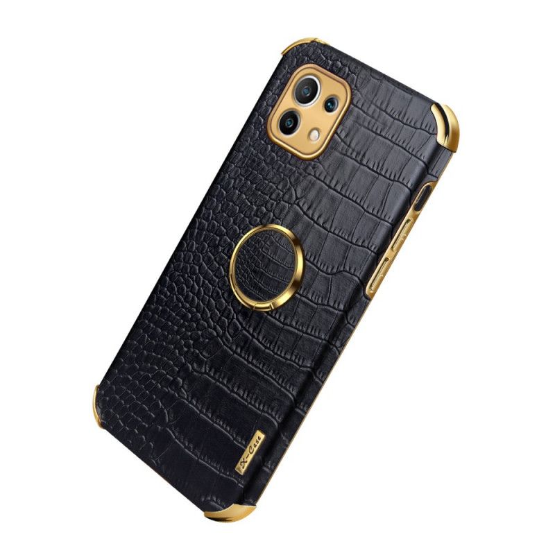 Deksel for Xiaomi Mi 11 Svart Krokodillehudeffekt X-Case