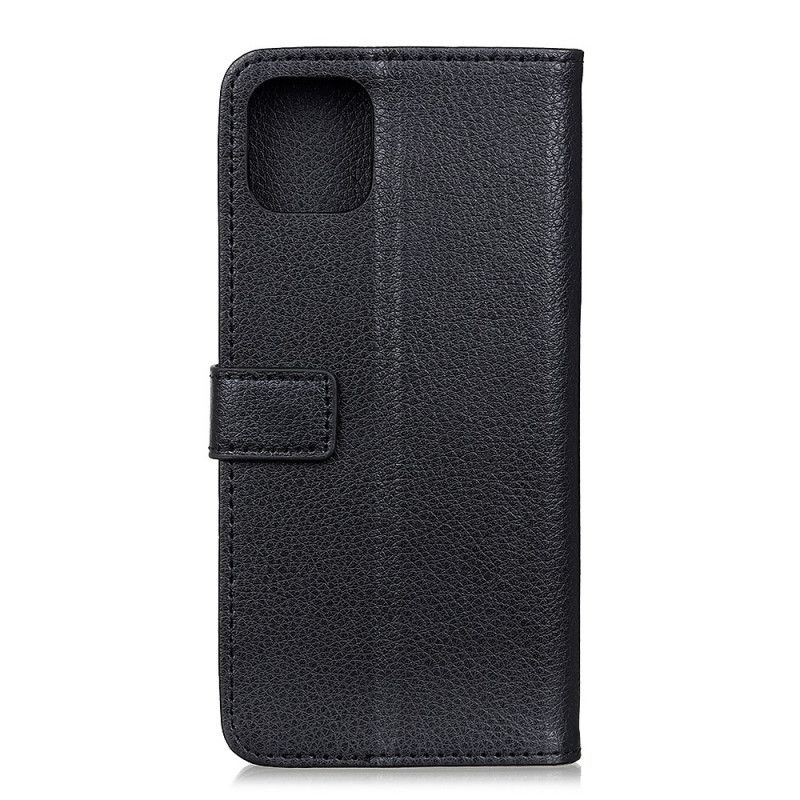 Folio Deksel for Xiaomi Mi 11 Svart Litchi-Tekstur