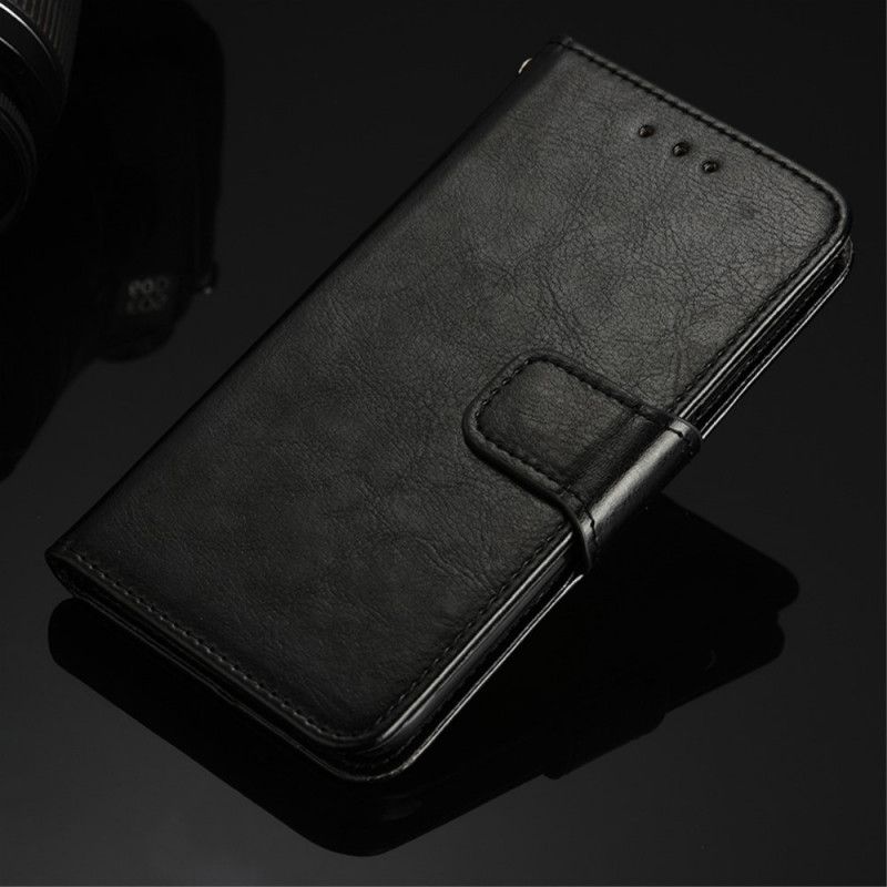 Folio Deksel for Xiaomi Mi 11 Svart Skinnende Fuskeskinn