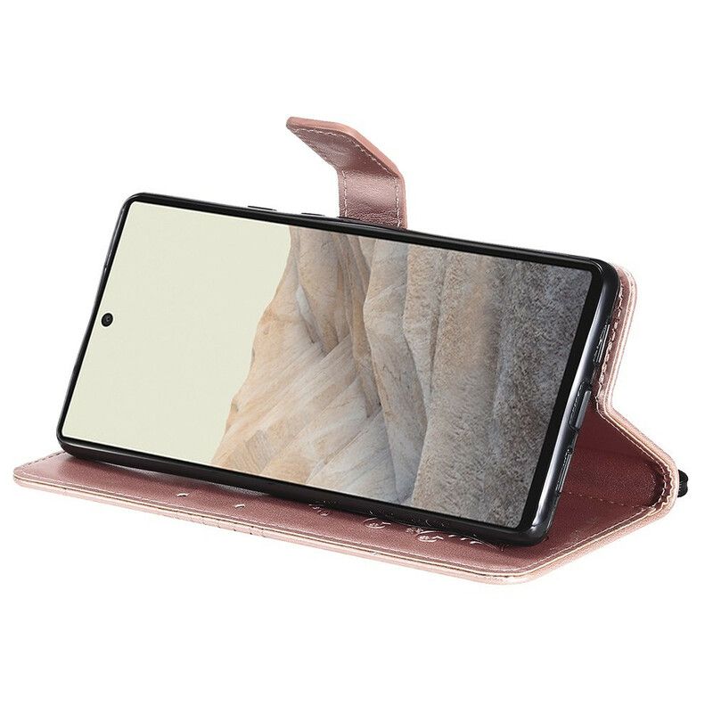 Folio Deksel Google Pixel 6 Giant Thong Sommerfugler