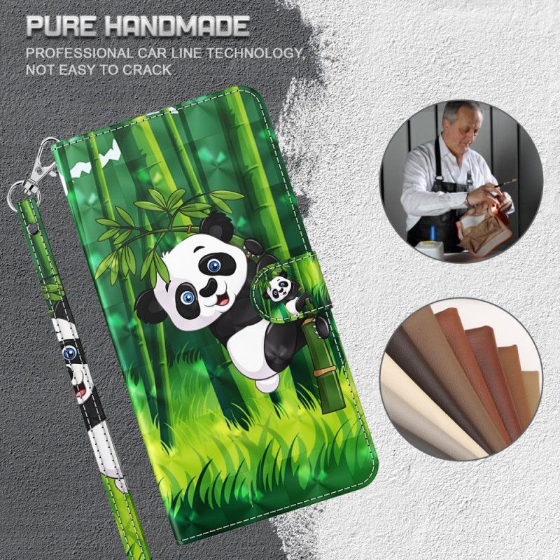 Folio Deksel Google Pixel 6 Panda Og Bambus