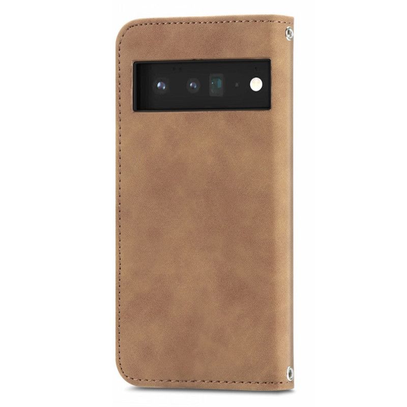 Folio Deksel Google Pixel 6 Skin-touch Vintage Design Beskyttelse Deksel