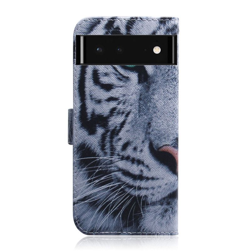 Folio Deksel Google Pixel 6 Tiger Face