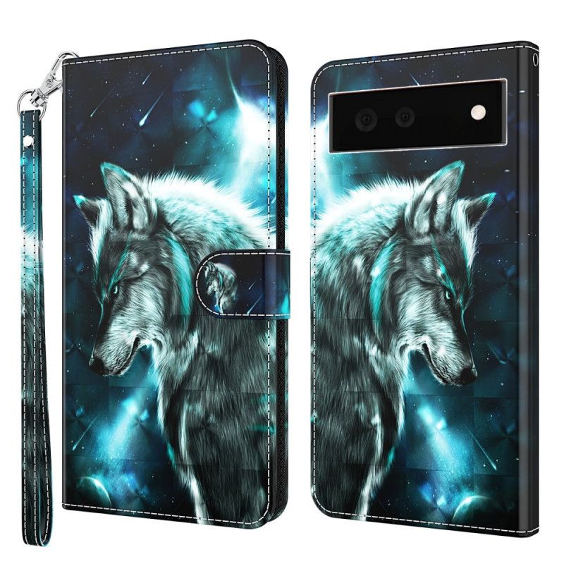 Folio Deksel Til Google Pixel 6 Majestic Wolf