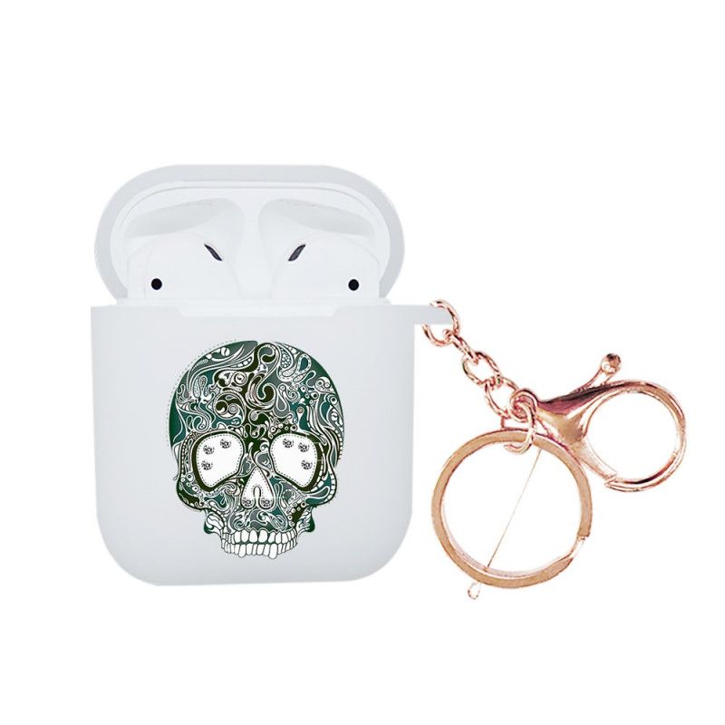 Deksel AirPods Rød Nxed Skull Series Med Karabinkrok